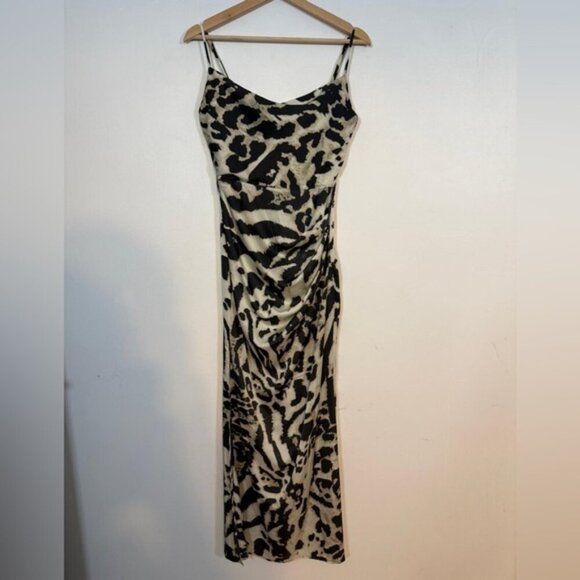 Fashion Nova Leopard Print Maxi Slip Dress – Size XS - Picture 12 of 12